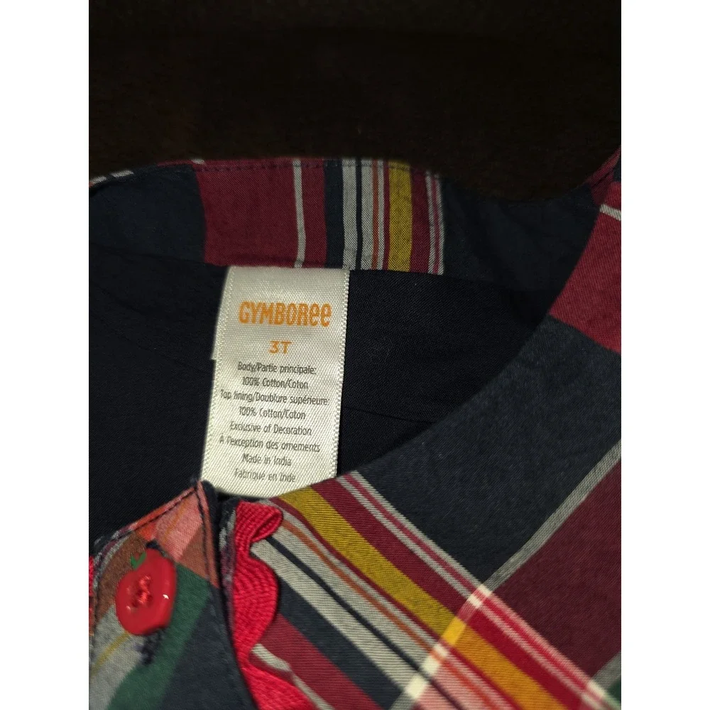 Gymboree apple orchard back to school dress size 3t nwt